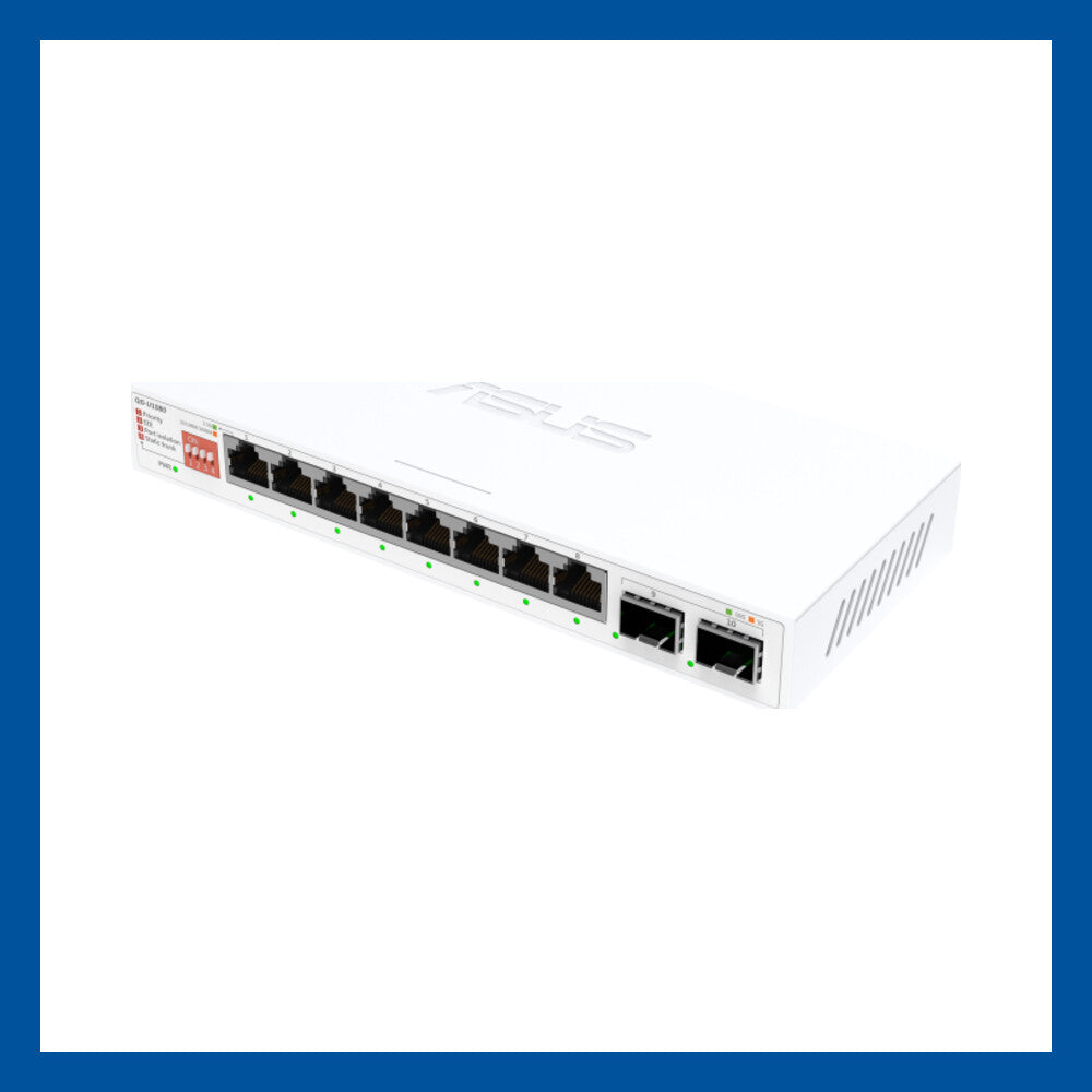 ASUS QG-U1080 8埠 2.5G + 2埠 10G SFP+ 非管理型網絡交換器