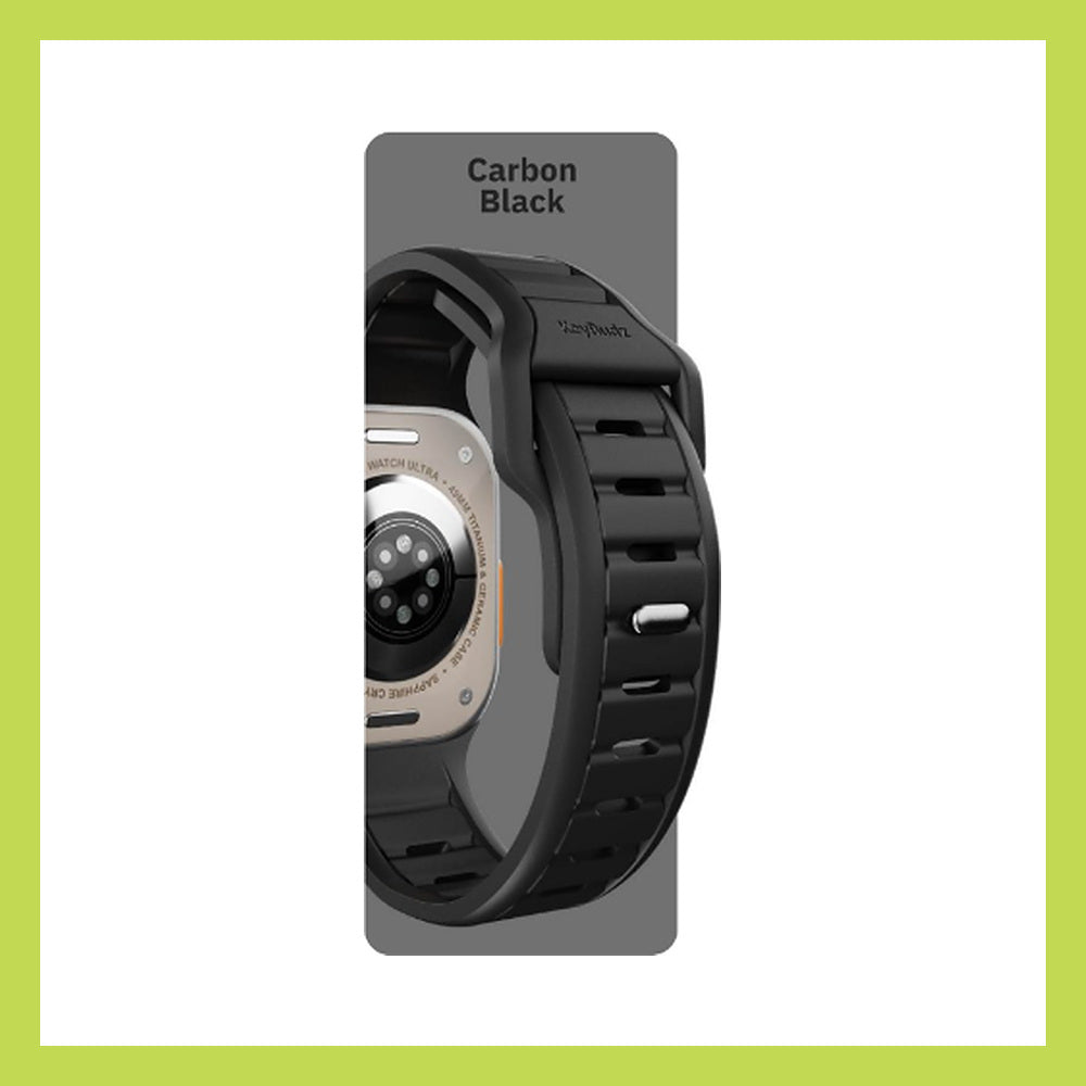 Keybudz Journey 系列 Apple Watch FKM 錶帶 碳黑色