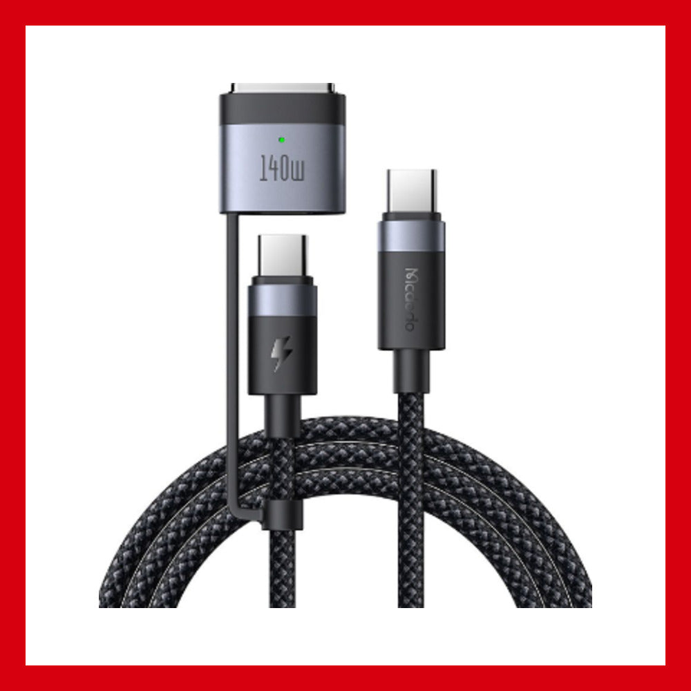 Mcdodo CA-0140 2合1 USB-C to USB-C+MagSafe 3 充電線