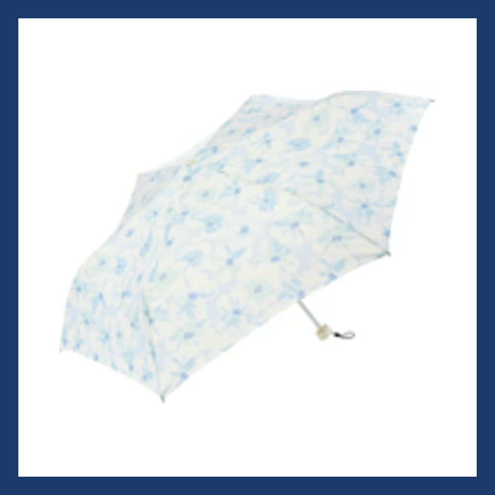 Nifty Colors Pale flower 迷你55cm縮骨遮 藍色