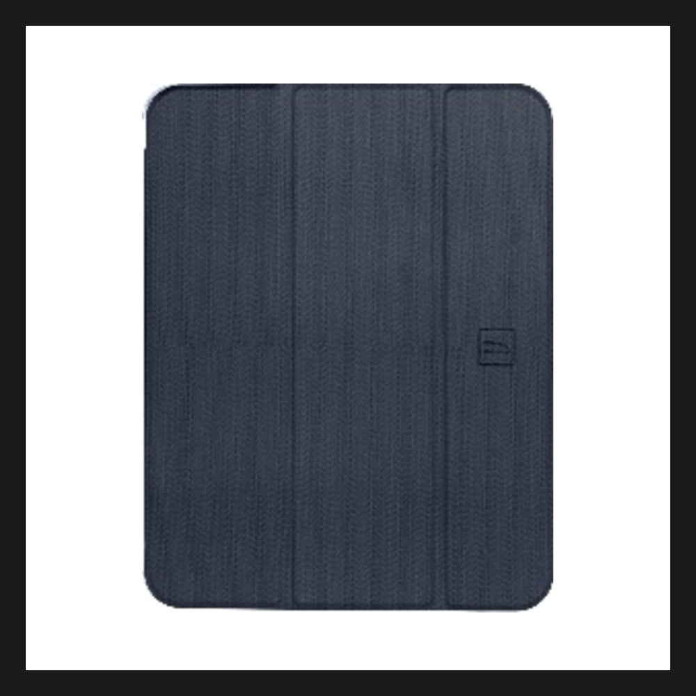 Tucano Satin iPad 保護套 軍規防撞再生塑膠 藍黑色