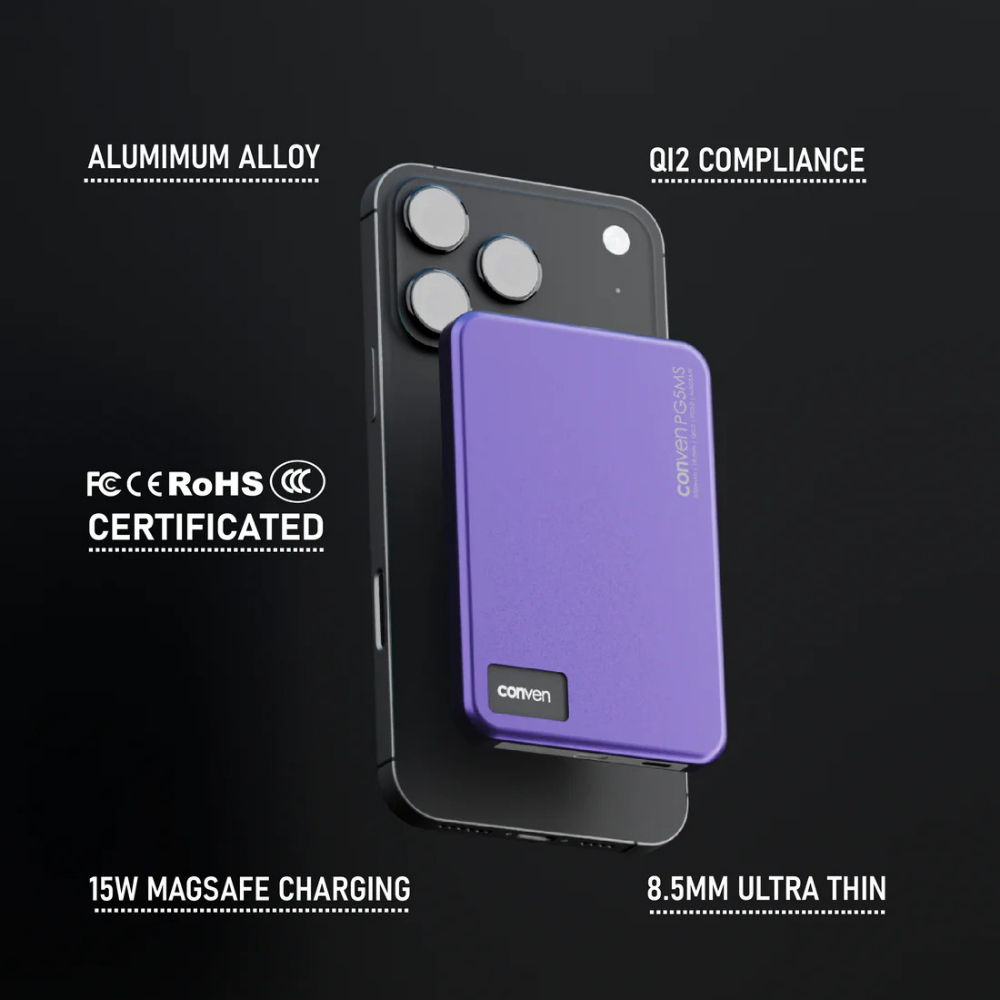 CONVEN PG5MS 5000mAh 磁吸外置電池