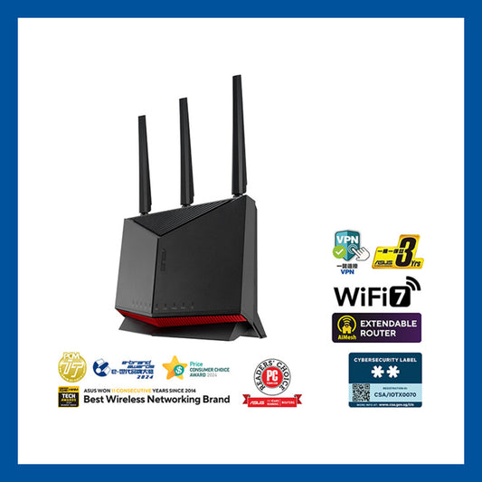 ASUS RT-BE86U 雙頻 WiFi 7 路由器 (BE6800)