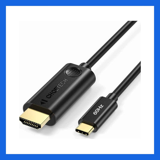 Choetech CH0019-BK 1.8米 USB-C 轉 HDMI 4K@60Hz 影音線 黑色