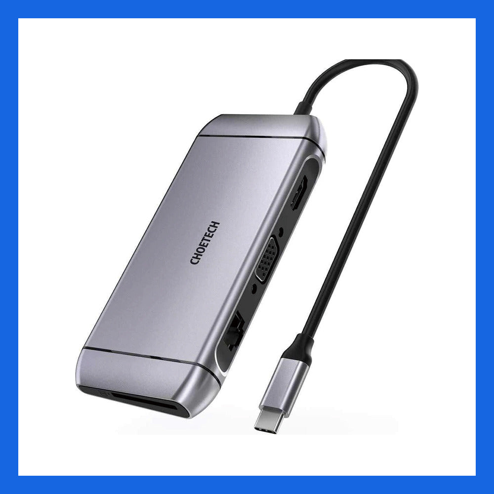 Choetech HUB-M15 9合1 USB-C 多端口擴展塢 4K@30Hz
