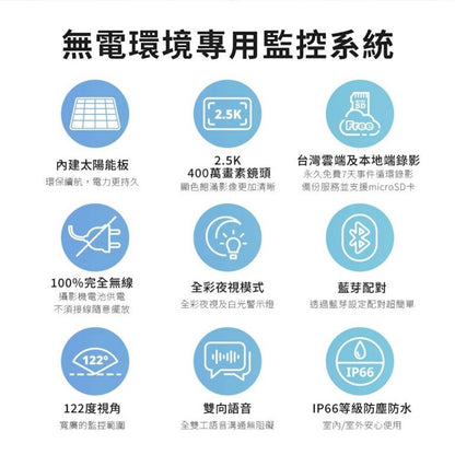 SpotCam Solo Eco 全無線太陽能防水電池 IP Camera
