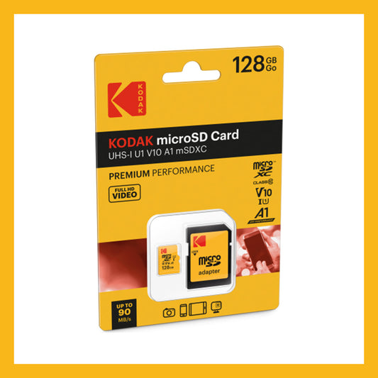 KODAK V10 A1 MicroSD 記憶卡 16GB-128GB（香港行貨）
