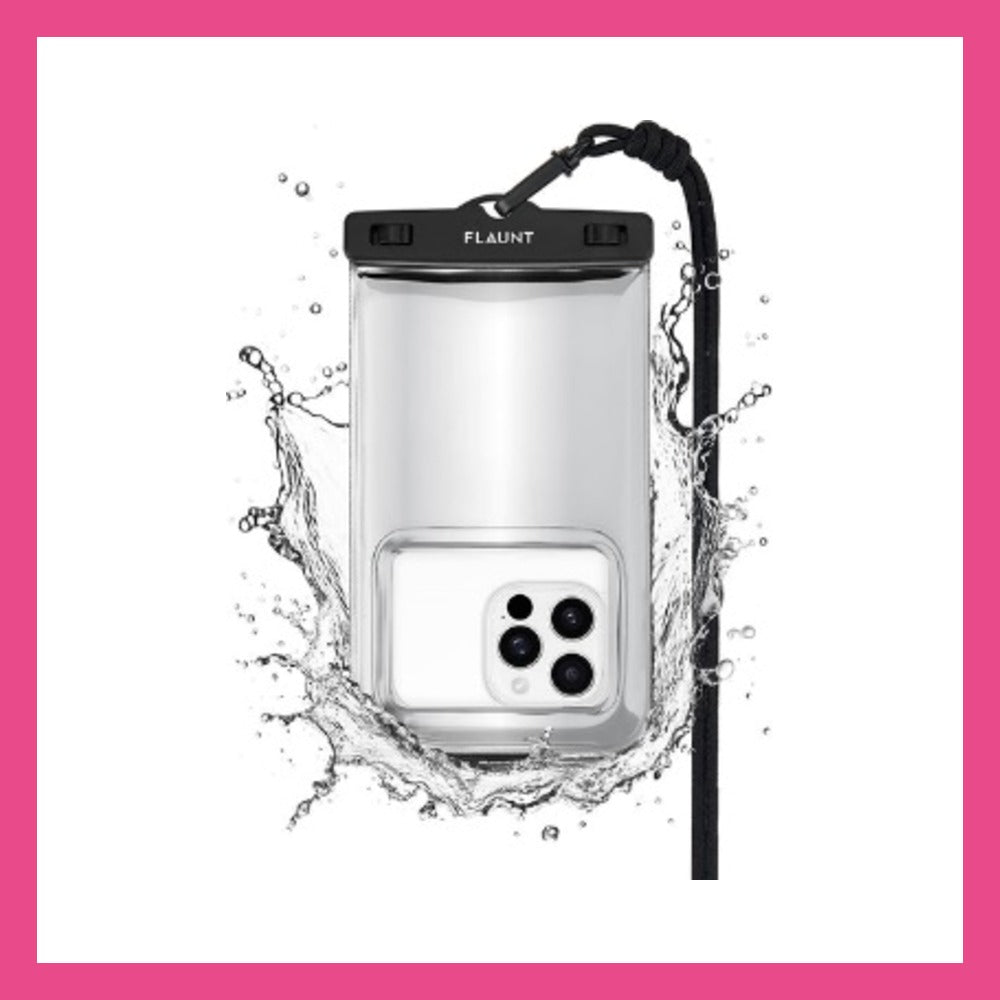 Flaunt 防水浮水手機袋 大碼 銀色金屬感