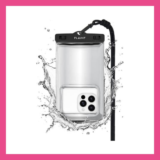 Flaunt 防水浮水手機袋 大碼 銀色金屬感