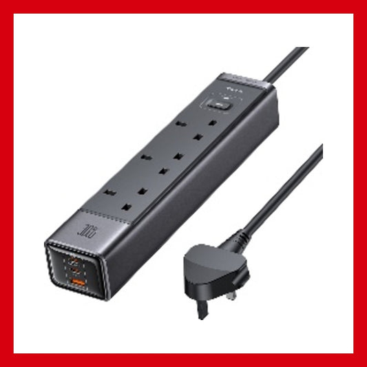 Mcdodo CH-0600 6合1 30W GaN 防雷拖板 (UK插)