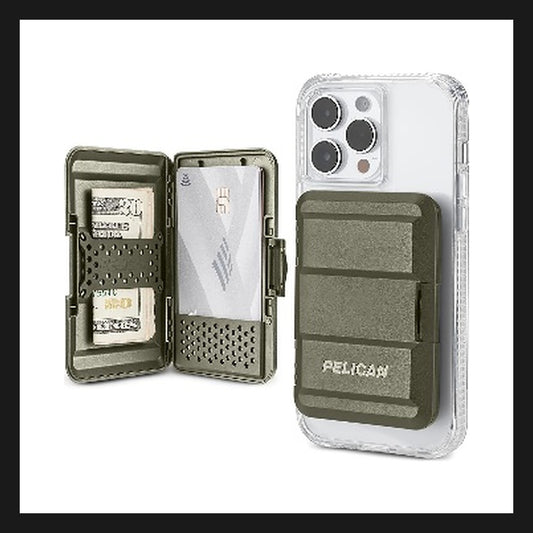 Pelican Protector MagSafe 防護銀包 軍綠色