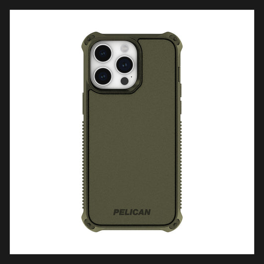 Pelican Guardian 2023 6.1吋 iPhone Pro MagSafe 抗菌手機殼 軍綠色