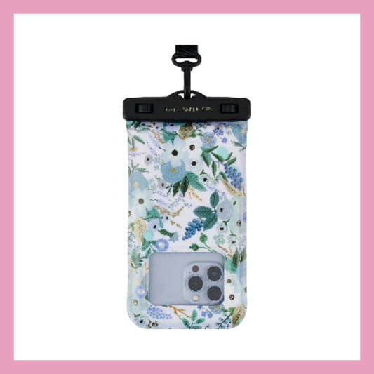 RIFLE PAPER Garden Party Blue 手機防水浮袋 IP68