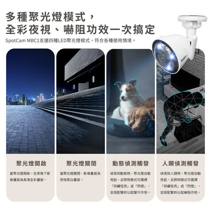 【指定信用卡 95折】SpotCam MBC1 超高清2.5K  防水防塵 全彩夜視雙頻雲端 IP Camera - anlander 好貨加 - 香港