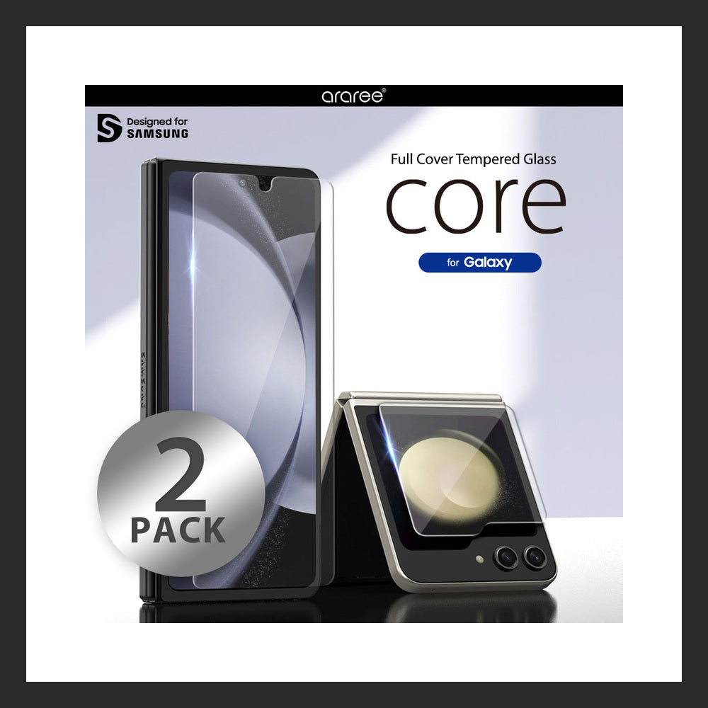 Araree CORE GLASS Galaxy Z Fold8 鋼化玻璃屏幕保護貼 2片裝