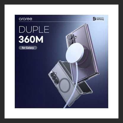 Araree DUPLE 360 M Galaxy Z Fold8 Ultra 360°全包透明磁吸保護殼