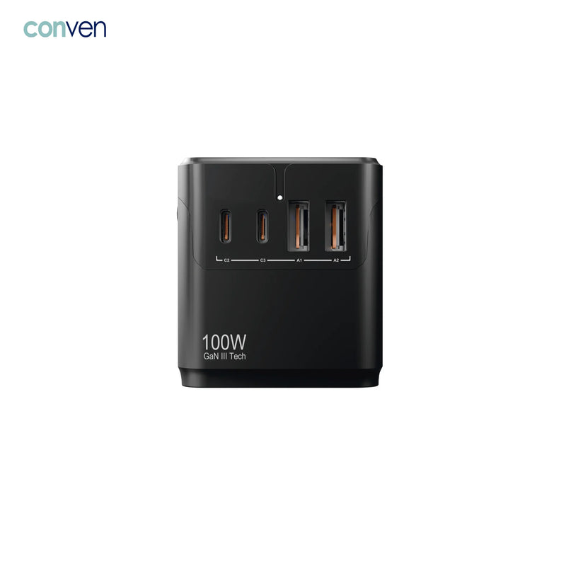 CONVEN UG100 100W 旅行轉插充電器
