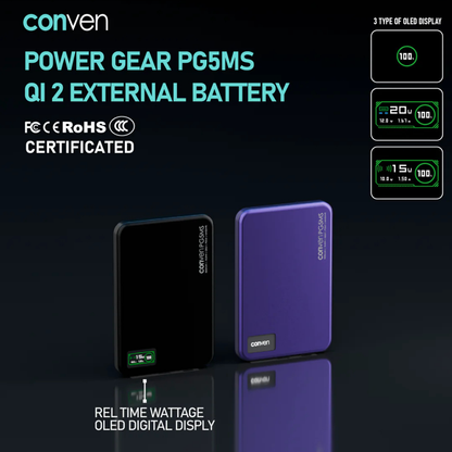 CONVEN PG5MS 5000mAh 磁吸外置電池