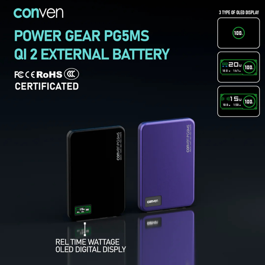 CONVEN PG5MS 5000mAh 磁吸外置電池
