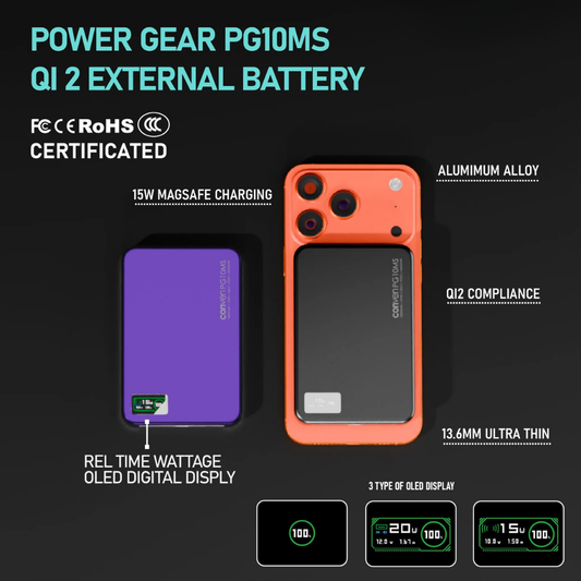 CONVEN PG10MS 10000mAh 磁吸外置電池