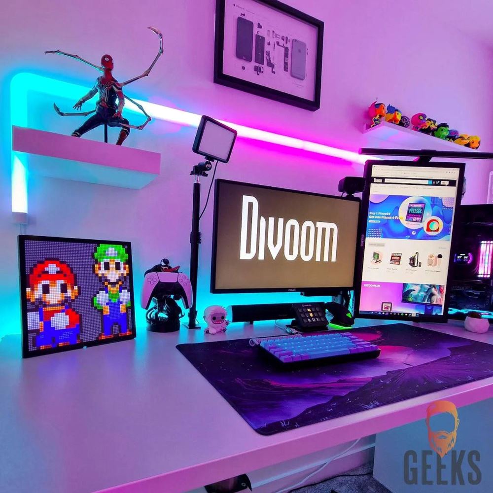 Divoom Pixoo-64 64x64 LED 智能像素藍牙畫框