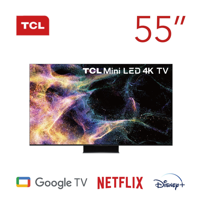 TCL C845 系列 55 吋 - 4K Mini LED All-Round 智能電視