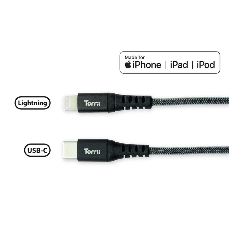 【免費送貨】Torrii KeVable USB-C to Lightning 傳輸充電線 (1M) - anlander 好貨加 - 香港