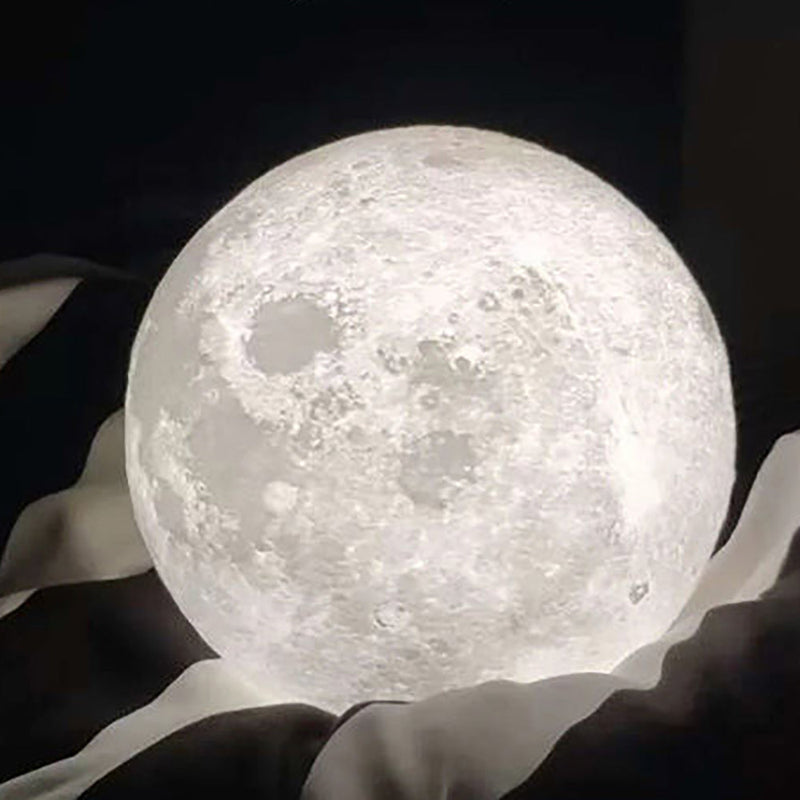 【12蚊網上店】月球造型床頭小夜燈+實木支架 - anlander 好貨加 - 香港